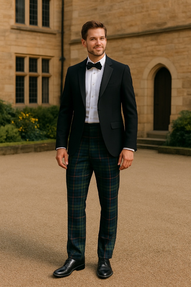 man in formal scottish wear