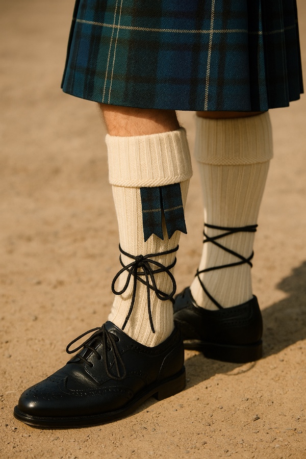 man in formal scottish wear